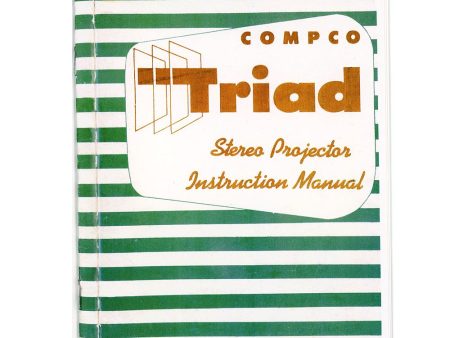 instructions - COMPCO TRIAD Stereo Projector - Facsimilie For Sale