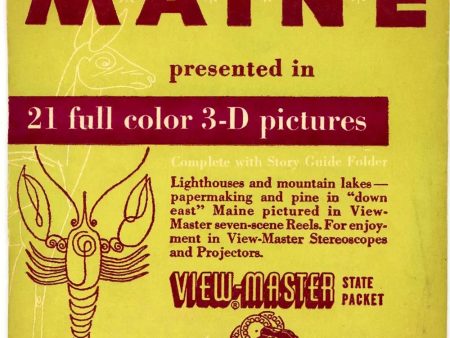 ViewMaster - Maine  - 1st Series - Vintage - 3 Reel Packet - 1950 s views Online now