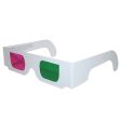 3D Anaglyph Glasses - Trioscopic - Green Magenta - Pro-Ana(TM) Quality - White Cardboard- NEW For Sale