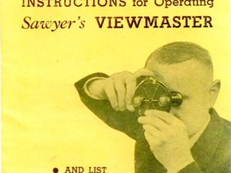 1st Edition - Sawyer s Instructions for Model A Viewer and Reel List Online now