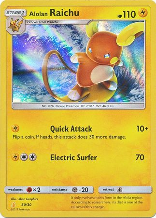 Alolan Raichu (30 30) [Sun & Moon: Trainer Kit - Alolan Raichu] For Cheap