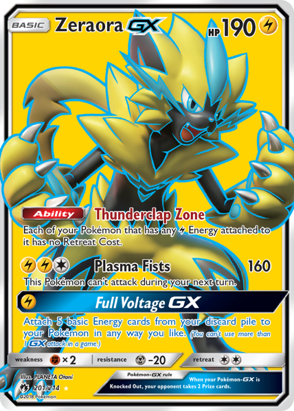 Zeraora GX (201 214) [Sun & Moon: Lost Thunder] on Sale