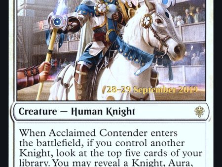 Acclaimed Contender [Throne of Eldraine Prerelease Promos] For Discount