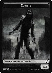 Zombie (010)    Zombie (011) Double-sided Token [Commander 2019 Tokens] Discount